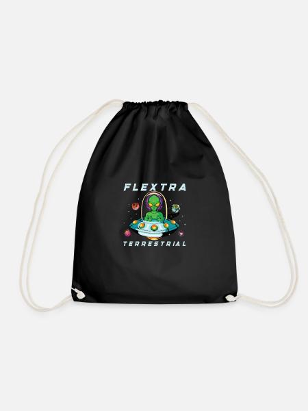 Alien Extraterrestrial Area 51 Ufo Space Geek - Turnbeutel - Schwarz