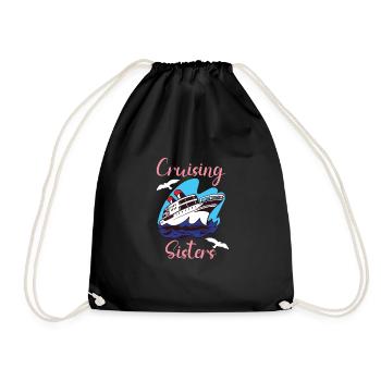 Bateau de navigation Capitaine Navire de croisière - Sac de sport léger - noir - Devant