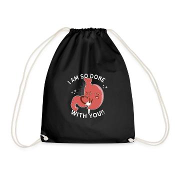 Sleeve gastrectomy Sleeve gastrectomy - Drawstring Bag - black - Front