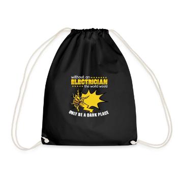 Electrician Electrical Engineer Lineman Electrical - Turnbeutel - Schwarz - Vorne