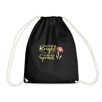 Kite Flying Kite Fan For Fite Flying Lovers - Drawstring Bag - black - Front