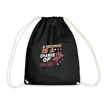 Rodeo Bull Riding Livestock Show Farmer Cattle - Drawstring Bag - black - Front