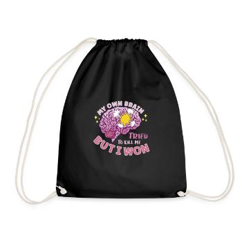 Stroke Survivor Stroke Consciousness - Drawstring Bag - black - Front