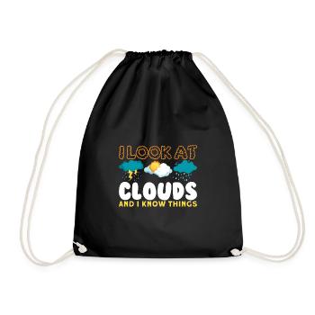 Funny Meteorology Meteorologist Weather Lover - Turnbeutel - Schwarz - Vorne