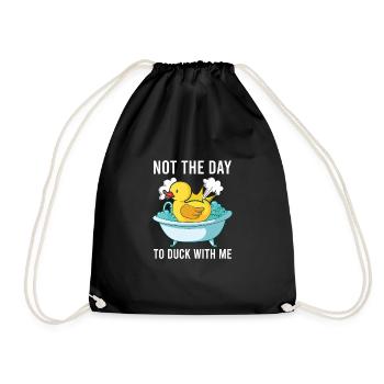 Canards en caoutchouc Canards Chasse aux oiseaux Idée cadeau d’amoureux des canards - Sac de sport léger - noir - Devant