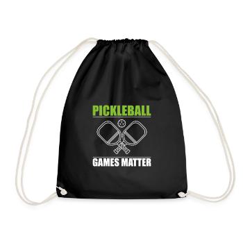 Pickleball Games Matter Shirt Cadeau - Sac de sport léger - noir - Devant