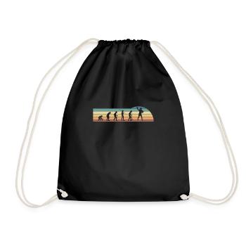 Vintage Retro Evolution Quarterback Shirt Cadeau - Sac de sport léger - noir - Devant