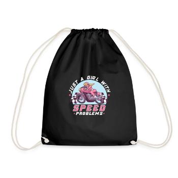 Dirt Bike Dirt Bike Riding Motocross Dirt Biking - Drawstring Bag - black - Front