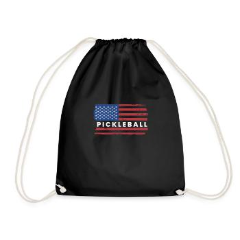 USA Flag America Flag Pickleball Shirt - Sac de sport léger - noir - Devant