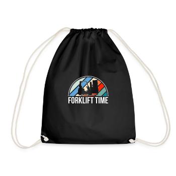 Chariot élévateur Time Shirt Cadeau Chariot élévateur - Sac de sport léger - noir - Devant