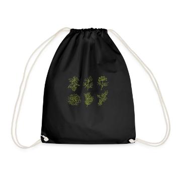 Fleurs Épices Fleuriste Chemise - Sac de sport léger - noir - Devant