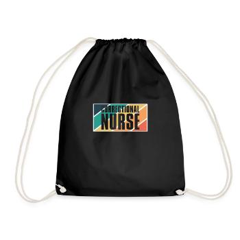 Infirmière correctionnelle infirmière de prison - Sac de sport léger - noir - Devant