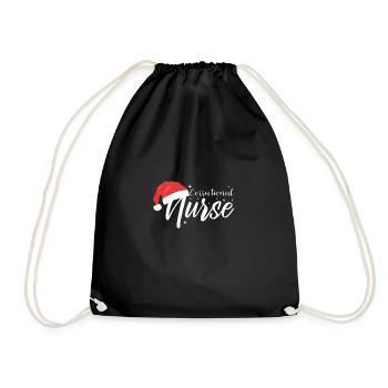 Cadeau d’infirmière correctionnelle de Noël - Sac de sport léger - noir - Devant