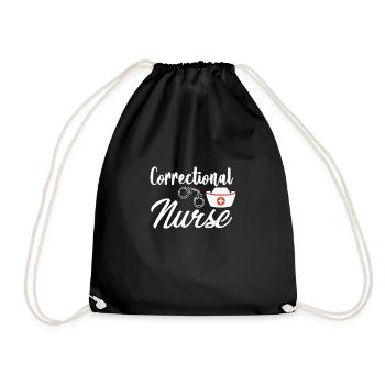 Infirmière correctionnelle infirmière de prison - Sac de sport léger - noir - Devant