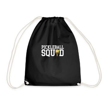 Pickleball Squad Geschenk Mannschaft Team - Turnbeutel - Schwarz - Vorne