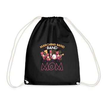 Marching Band Clarinetist School Rehearsal Music - Drawstring Bag - black - Front