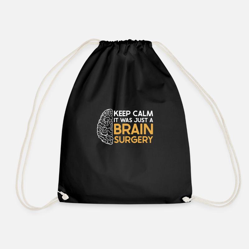 Brain Surgery Joke Brain Surgery Awareness Gift - Turnbeutel - Schwarz