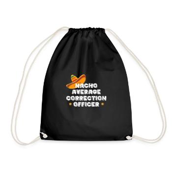 Nacho Average Correctional Officer Shirt - Turnbeutel - Schwarz - Vorne