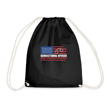 Usa Flag America Flag Agent correctionnel - Sac de sport léger - noir - Devant