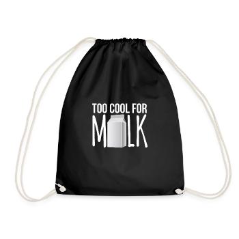 Trop cool pour le cadeau de chemise de lait - Sac de sport léger - noir - Devant