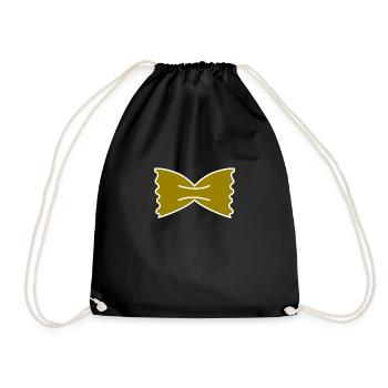 Schmetterling Nudel Shirt Geschenk - Turnbeutel - Schwarz - Vorne