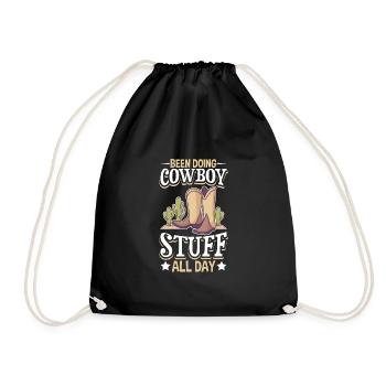 Cowboy Barn Bull Rider Rodeo Country Western - Sac de sport léger - noir - Devant