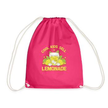 Lemonade Rack Lemon Juice Homemade - Drawstring Bag - fuchsia - Front