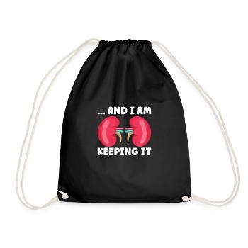Kidney Transplant Kidney Donor Kidney Disease - Drawstring Bag - black - Front