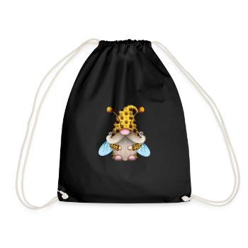 Gnome Honey Bee Beekeeper Honeybee Beekeeping - Turnbeutel - Schwarz - Vorne