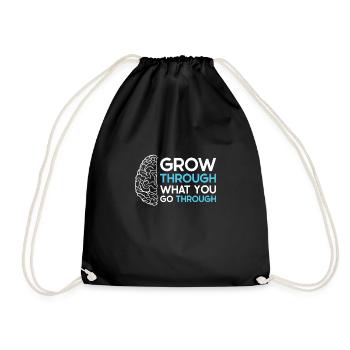 Stroke Survivor Stroke Awareness - Drawstring Bag - black - Front