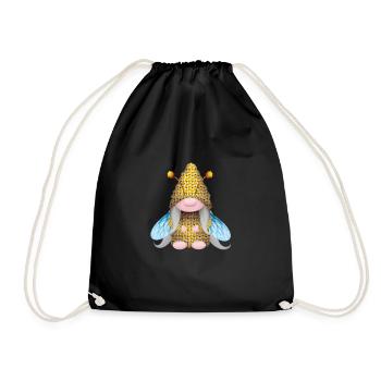 Gnome Honey Bee Beekeeper Honeybee Beekeeping - Turnbeutel - Schwarz - Vorne