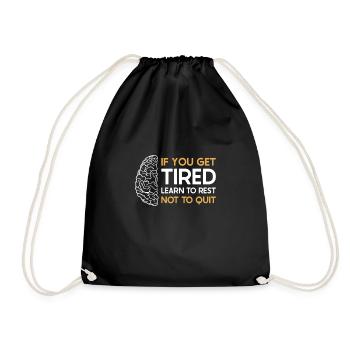 Stroke Survivor Stroke Awareness - Drawstring Bag - black - Front