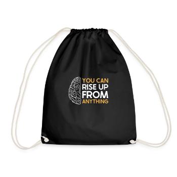 Stroke Survivor Stroke Awareness - Drawstring Bag - black - Front