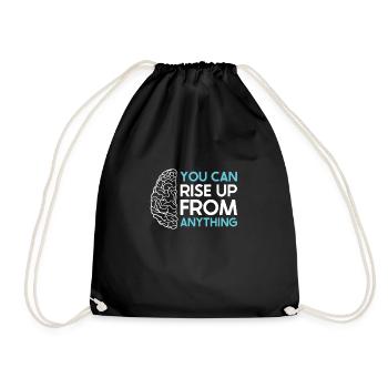 Stroke Survivor Stroke Awareness - Drawstring Bag - black - Front