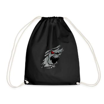 Werwolf Shirt Geschenk - Turnbeutel - Schwarz - Vorne