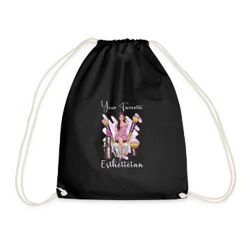 Beautician Esthetician Make Up Beauty-care Salon - Drawstring Bag - black - Front
