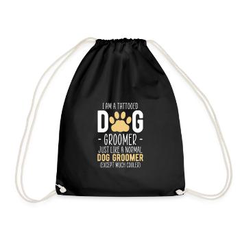 Chemise de toiletteur pour chien cadeau coiffeur pour chien - Sac de sport léger - noir - Devant