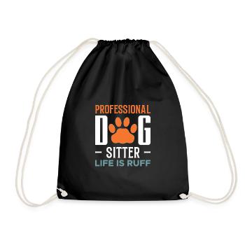 La vie de gardien de chien professionnel est une chemise à volants - Sac de sport léger - noir - Devant