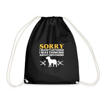 Désolé de ne pas avoir écouté je pensais à.. - Sac de sport léger - noir - Devant