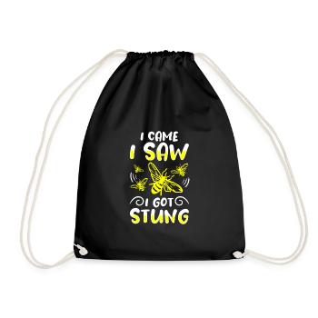 Je suis venu j’ai vu que je me faisais piquer chemise apiculteur - Sac de sport léger - noir - Devant