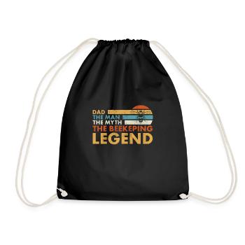 Papa L’homme La légende de l’apiculture - Sac de sport léger - noir - Devant