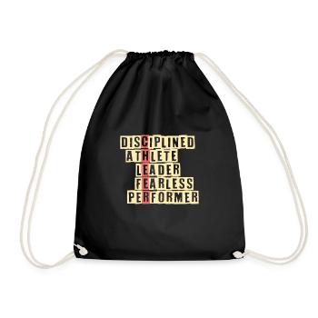 Cheer Shirt disant cadeau de pom-pom girl - Sac de sport léger - noir - Devant