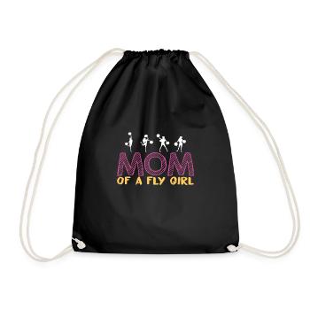 Maman d’une mouche Fille Chemise Cadeau - Sac de sport léger - noir - Devant