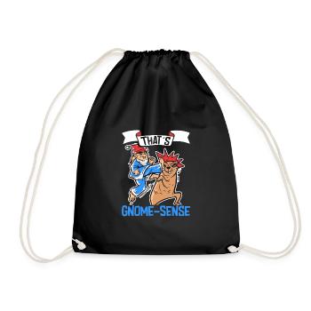 Garden Gnomes Gnome Lover Funny Gnome Gardening - Drawstring Bag - black - Front