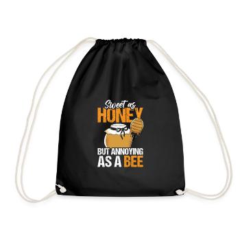 Sweet As Honey But Annoying As A Bee - Drawstring Bag - black - Front