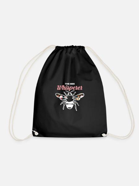The Bee Whisperer Shirt Geschenk Imker - Turnbeutel - Schwarz