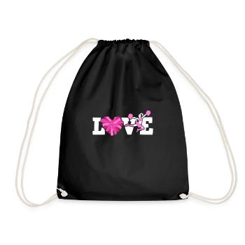 Love Cheerleading Shirt Cheerleaders - Sac de sport léger - noir - Devant