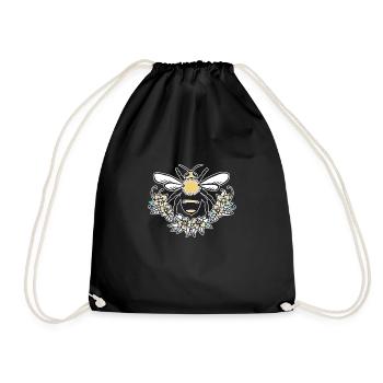 Cadeau de chemise d’abeille apiculteur - Sac de sport léger - noir - Devant