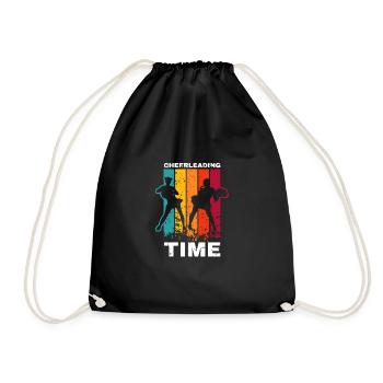 Cheerleading Time Vintage Retro Cadeau - Sac de sport léger - noir - Devant