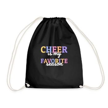 Cheer est mon cadeau de chemise de saison préféré - Sac de sport léger - noir - Devant